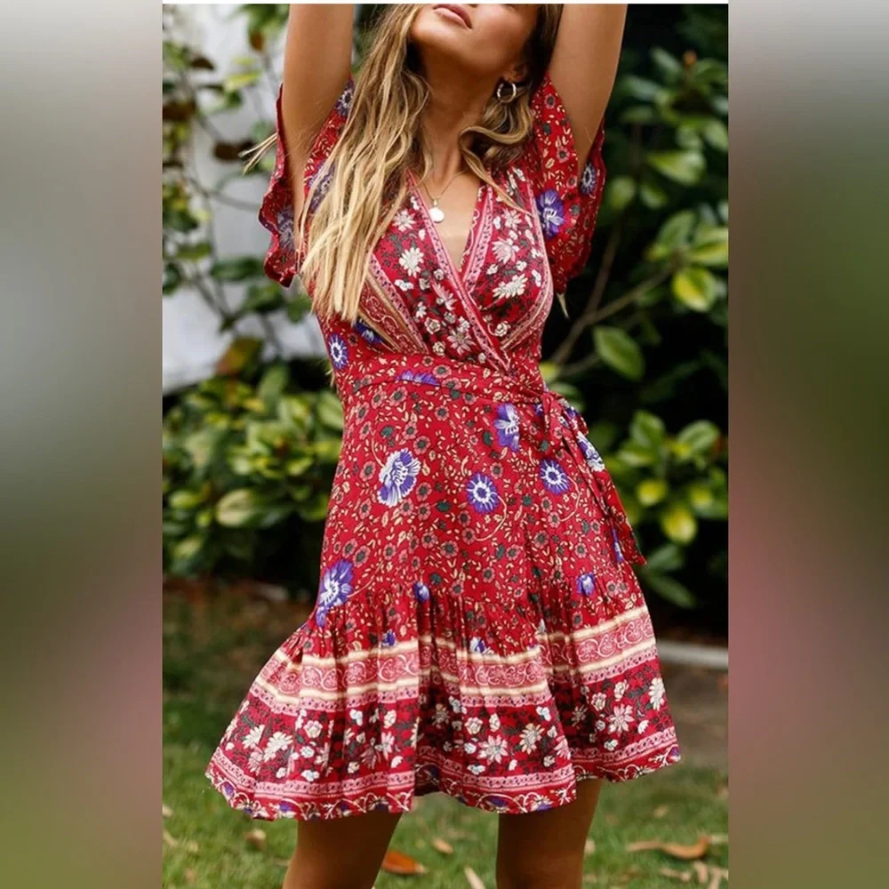 ZESICA Wrap Dress Sz: XXL - Picture 12 of 12